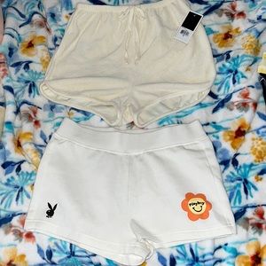 Playboy and Juicy Couture shorts